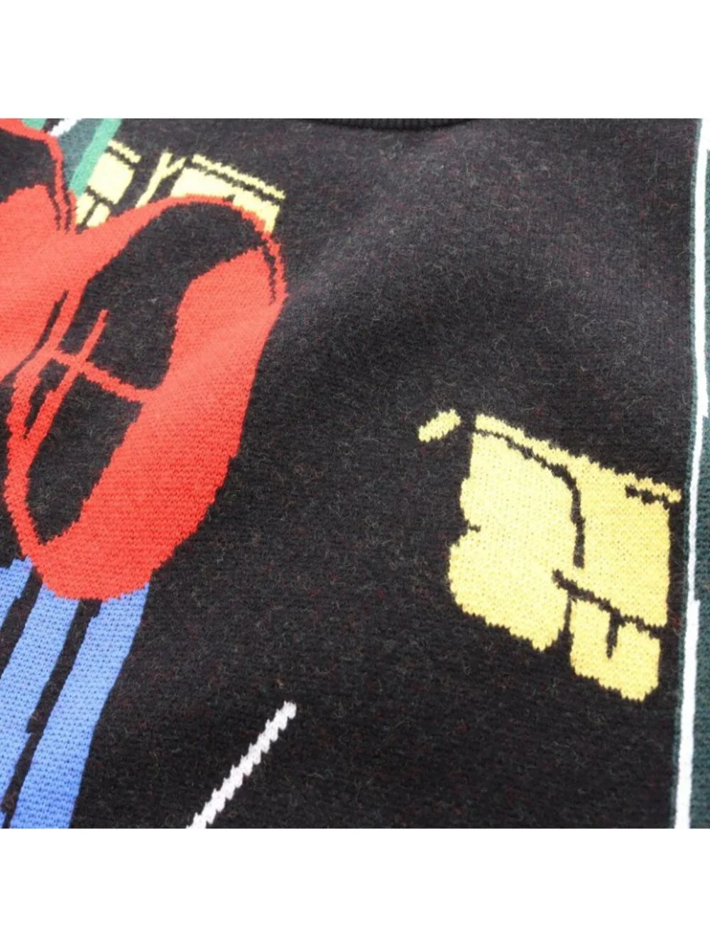 Louis Vuitton Knit Crew Neck Sweater All Over Print Cashmere